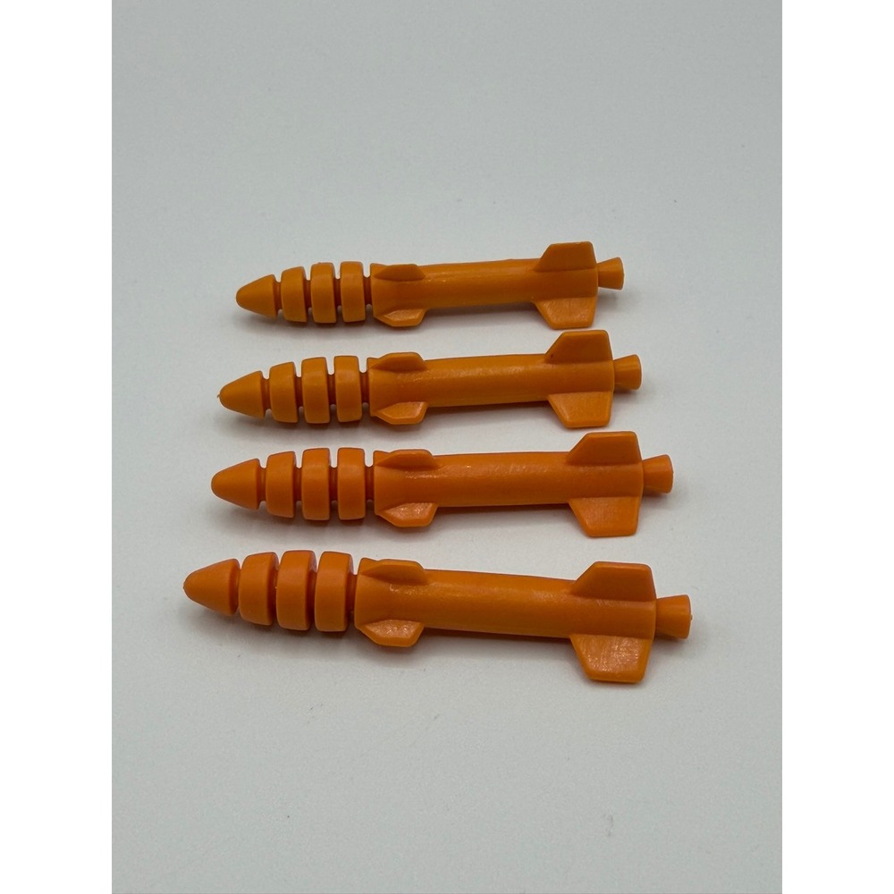 Vintage 1989 GI Joe Thunderclap Trailer Missile Lot of 4 Original Hasbro Part
